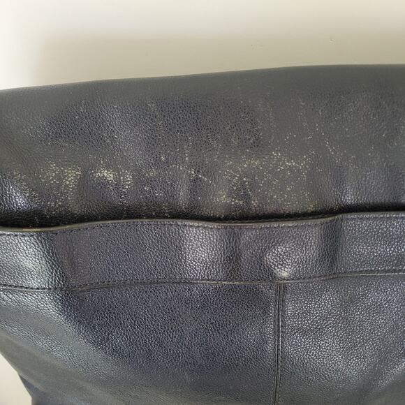 Coach F54792 Leather Charles Laptop Crossbody Shoulder Bag Midnight Blue Large - Picture 12 of 15